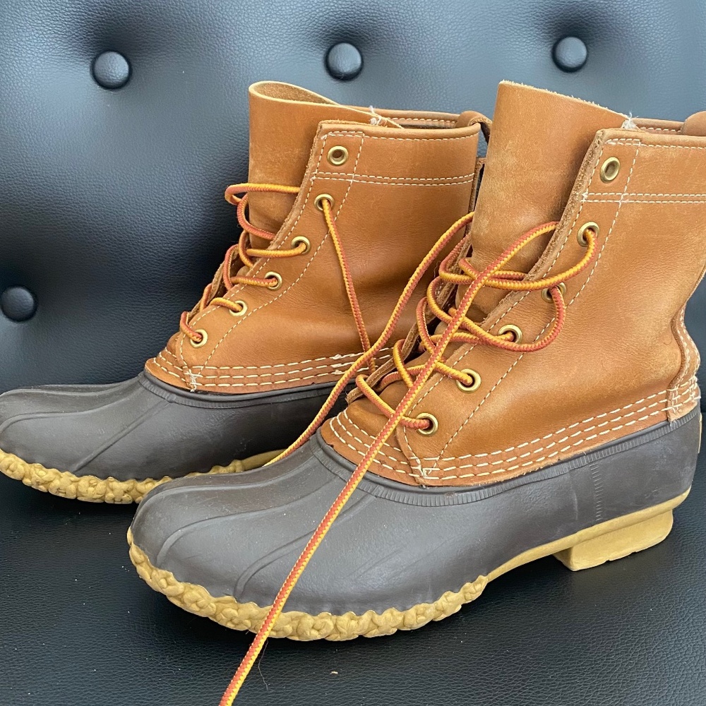 Womens LLBean Duck Boots, Insulated Insole Size 7